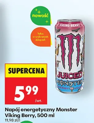 Napój energetyczny Viking Berry promocja w Biedronka