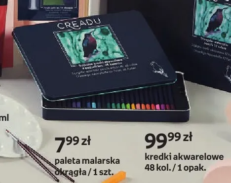 Kredki akwarelowe Creadu 48 kolorów promocja w Empik