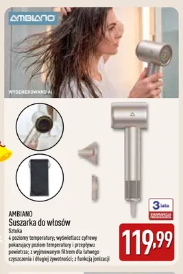 Suszarka do włosów Ambiano promocja w Aldi