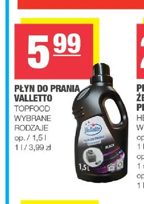 Płyn do prania Valletto promocja w SPAR
