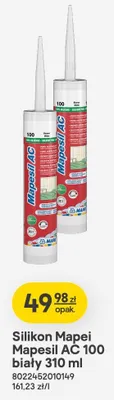 Silikon Mapei Mapesil AC 100 biały promocja w Castorama