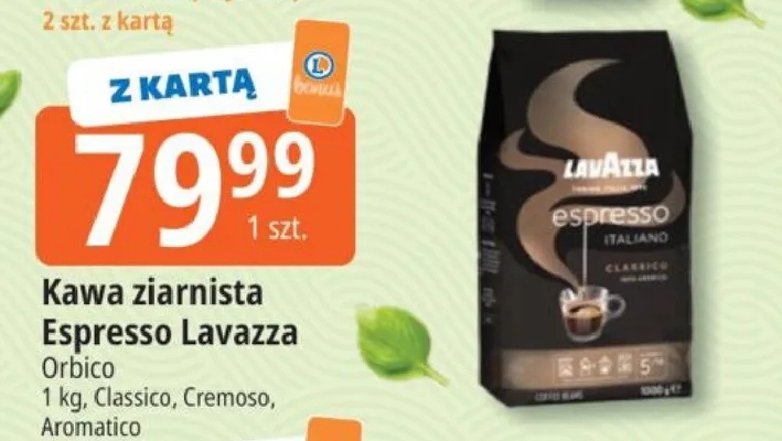 Kawa ziarnista Espresso promocja w Leclerc