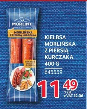 Kiełbasa morlińska z piersią kurczaka Morliny promocja w Selgros