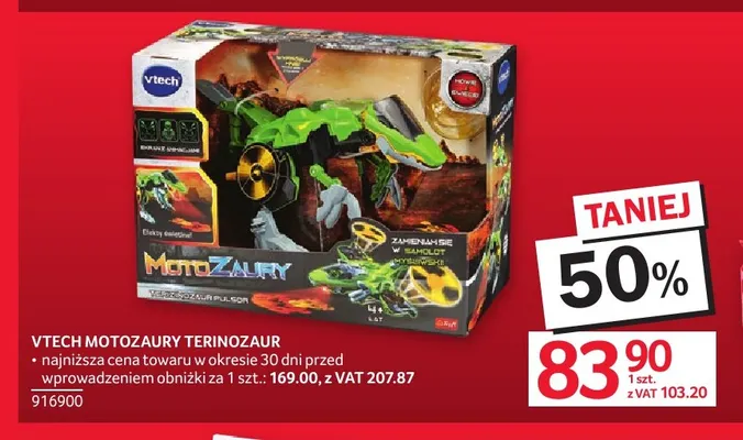 Motozaury Terinozaur VTech promocja w Selgros