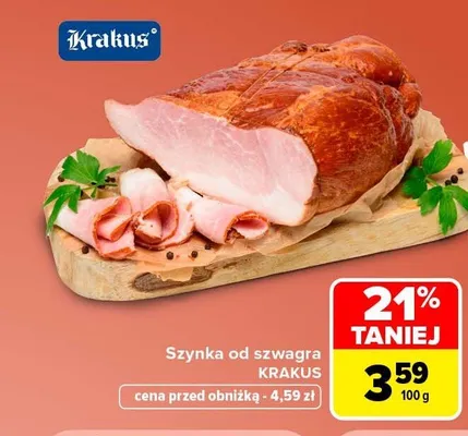 Szynka od szwagra Krakus promocja w Carrefour