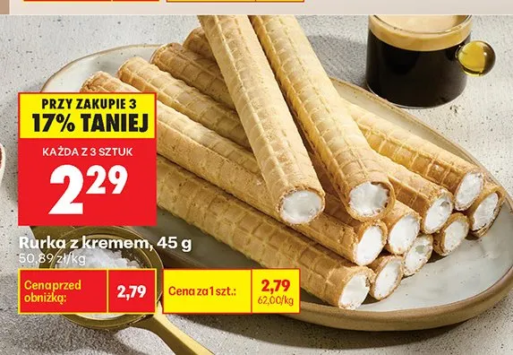 Rurka z kremem promocja w Biedronka