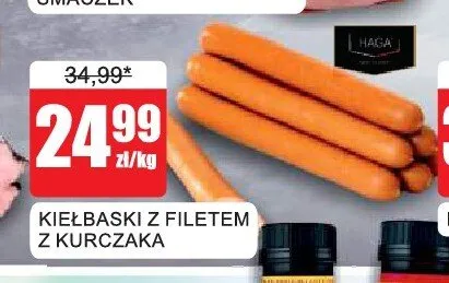Kiełbaski z filetem z kurczaka Haga promocja w Bingo