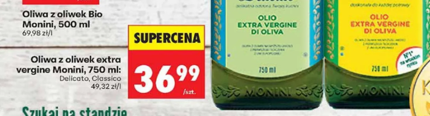 Oliwa z oliwek extra vergine Monini Classico promocja w Biedronka