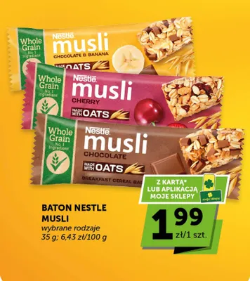 Baton musli Chocolate promocja w Groszek