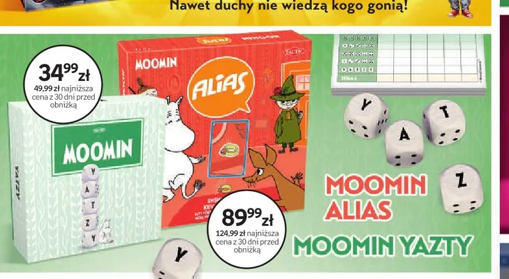 Gra planszowa Moomin Yazty Tactic promocja w Empik
