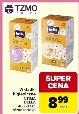 Wkładki higieniczne intima plus promocja w Carrefour Market