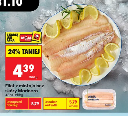 Filet z mintaja bez skóry Marinero promocja w Biedronka