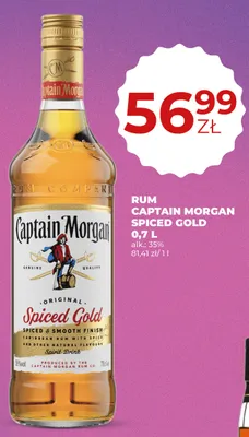 Rum Captain Morgan Spiced Gold promocja w Duży Ben