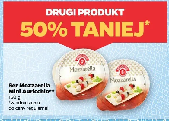 Ser Mozzarella Mini Auricchio promocja w Netto