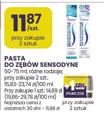 Pasta do zębów Sensodyne promocja w Stokrotka