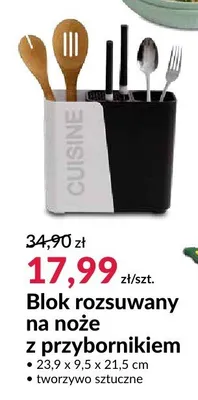 Blok rozsuwany na noże z przybornikiem promocja w Salony Agata