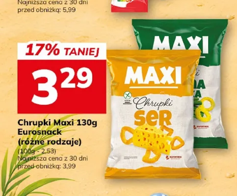 Chrupki Maxi Eurosnack serowe promocja w Hitpol