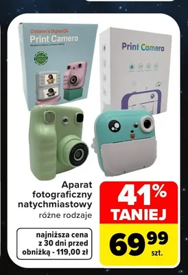Aparat fotograficzny natychmiastowy promocja w Carrefour