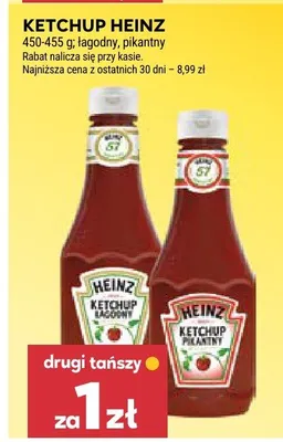 Ketchup łagodny Heinz promocja w Stokrotka