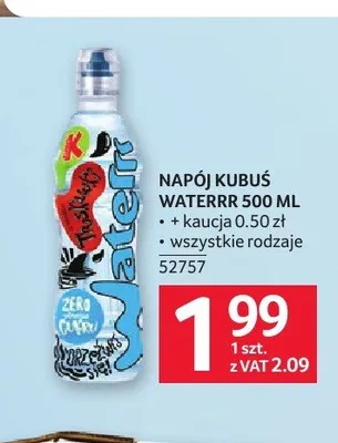 Napój Kubuś Waterrr promocja w Selgros
