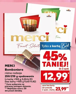Bomboniera różne rodzaje promocja w Kaufland