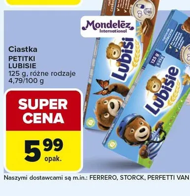 Ciastka Petitki Lubisie czekoladowe promocja w Carrefour Market