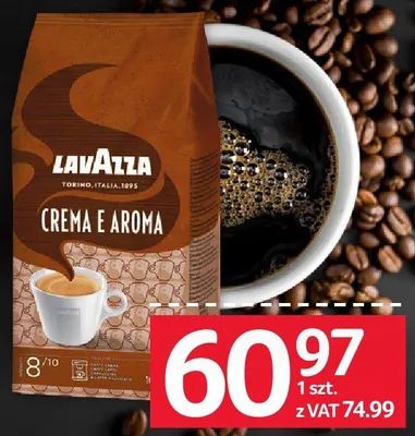 Kawa ziarnista Lavazza Crema e Aroma 1 kg promocja w Selgros