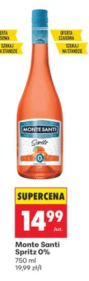 Wino Monte Santi Spritz 0% promocja w Biedronka