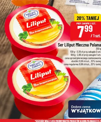 Ser Liliput Mleczna Polana promocja w POLOmarket