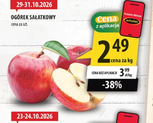Jabłka promocja w Arhelan