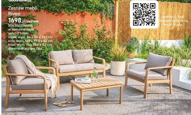 Zestaw mebli Riveo promocja w Castorama