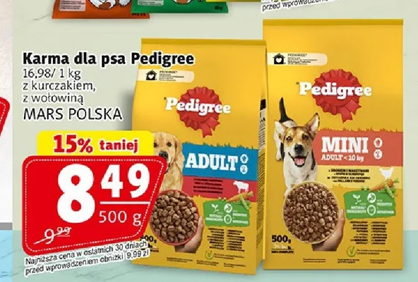 Karma dla psa Pedigree z kurczakiem promocja w Prim Market