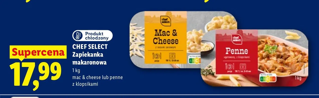 Zapiekanka makaronowa mac & cheese Chef Select promocja w Lidl