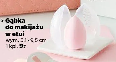 Gąbka do makijażu w etui 5,1x9,5 cm promocja w Netto