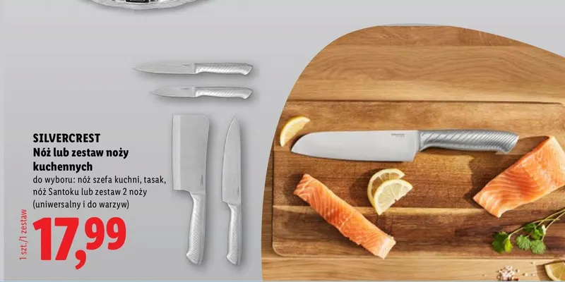Tasak kuchenny Silvercrest promocja w Lidl