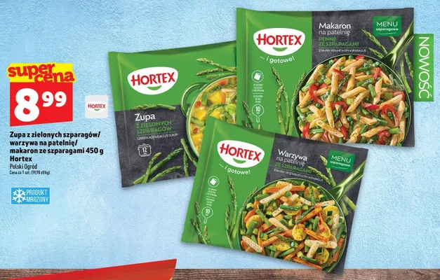 Makaron na patelnię ze szparagami Hortex promocja w TOPAZ