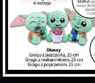 Grogu z jaszczurką Disney 25cm promocja w Empik