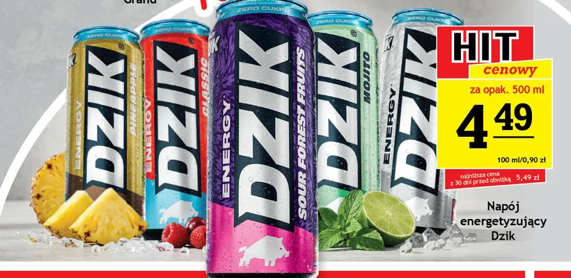 Napój energetyzujący Dzik Classic promocja w Gram Market
