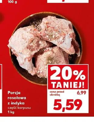 Porcja rosołowa z indyka część korpusu promocja w Kaufland