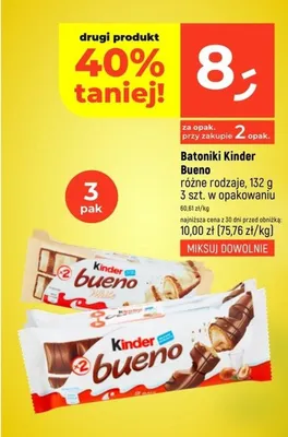 Batoniki Bueno różne rodzaje promocja w Dealz