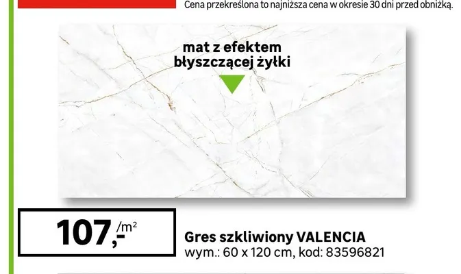 Gres szkliwny Valencia promocja w Leroy Merlin