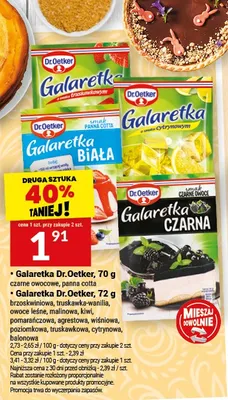 Galaretka czarne owocowe, panna cotta promocja w Twój Market