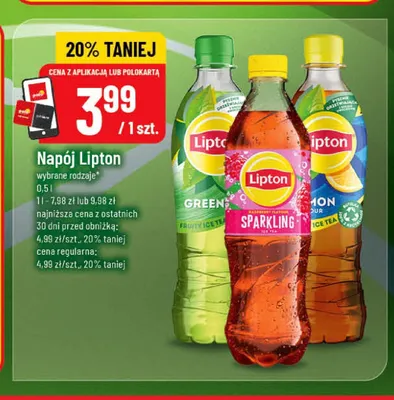 Napój Lipton Green Ice Tea promocja w POLOmarket