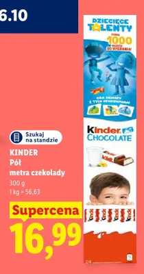 Czekolada Kinder Pół metra czekolady promocja w Lidl