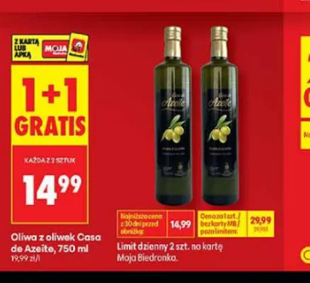 Oliwa z oliwek Casa de Azeite promocja w Biedronka