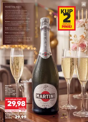 Wino musujące Martini Asti promocja w Kaufland
