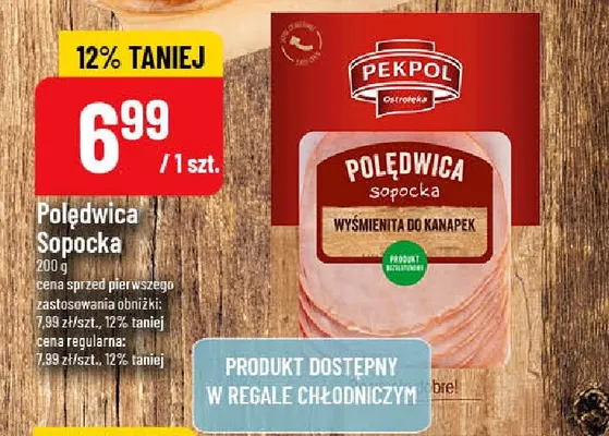 Polędwica sopocka Pekpol promocja w POLOmarket