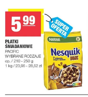 Płatki śniadaniowe Nesquik Mix Nestlé promocja w SPAR