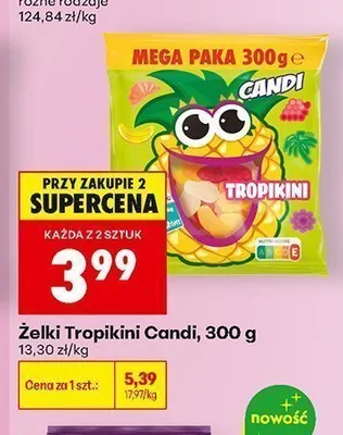 Żelki Tropikini Candi promocja w Biedronka