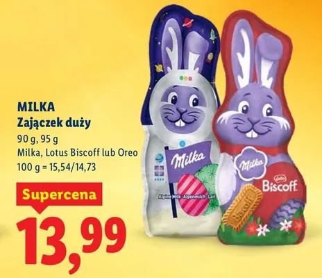 Zajączek duży czekoladowy Oreo promocja w Lidl